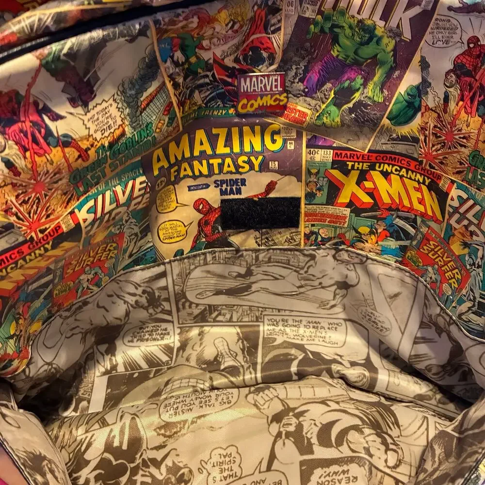 Marvel Comics Messenger Bag Spider-Man X-Men Hulk Laptop Crossbody Comic Con
